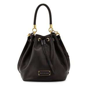 MARC by Marc Jacobs black leather bucket bag
